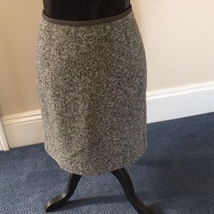 Max Mara grey tweed skirt